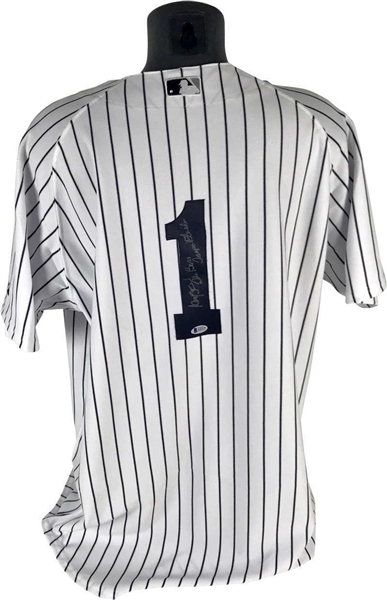 George Steinbrenner Signed & Inscribed "The Boss" NY Yankees Jersey (Beckett/BAS)
