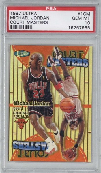 1997 Ultra Michael Jordan #1CM Court Masters Basketball Card - PSA GEM MINT 10!