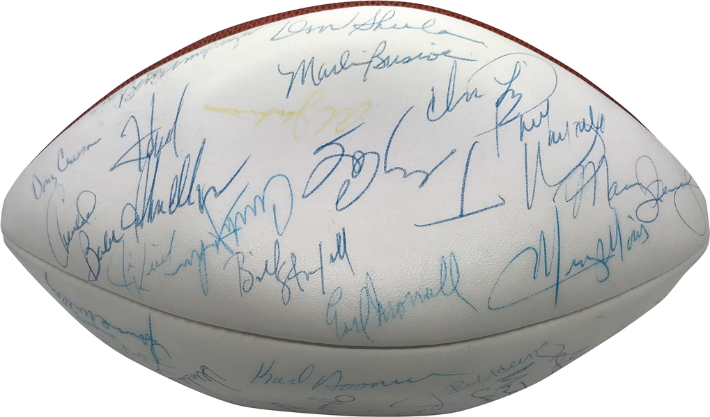 1972 Dolphins Vintage Team Signed Football w/ Shula, Griese, Csonka & Others! (JSA)
