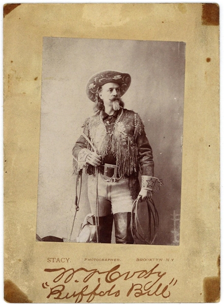 William "Buffalo Bill" Cody Near-Mint Signed 4" x 6.5" Photograph (PSA/DNA)