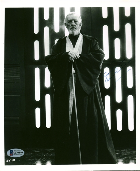 Star Wars: Alec Guinness Signed Obi-Wan Kenobi 8" x 10" Photograph (Beckett/BAS)