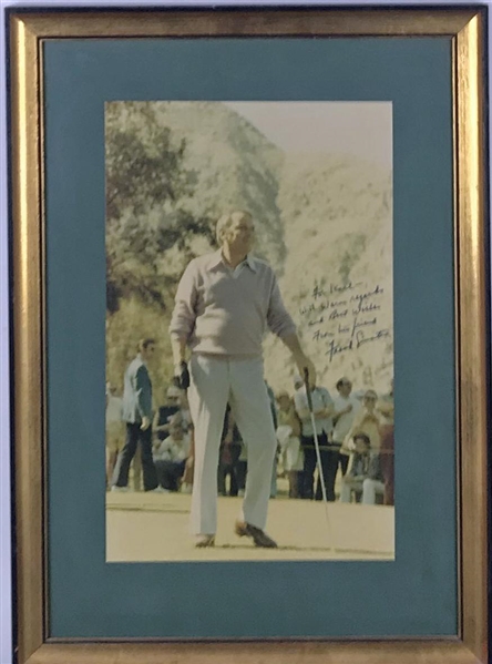 Frank Sinatra Signed 9" x 13" Color Golfing Photograph Inscribed to the Photographer (Beckett/BAS)
