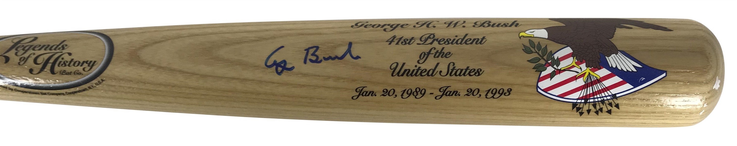 President George H.W. Bush Signed Full Size Baseball Bat (JSA)