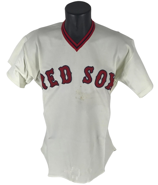 Carlton Fisk Game Used/Worn 1974 Boston Red Sox Jersey (Grey Flannel)