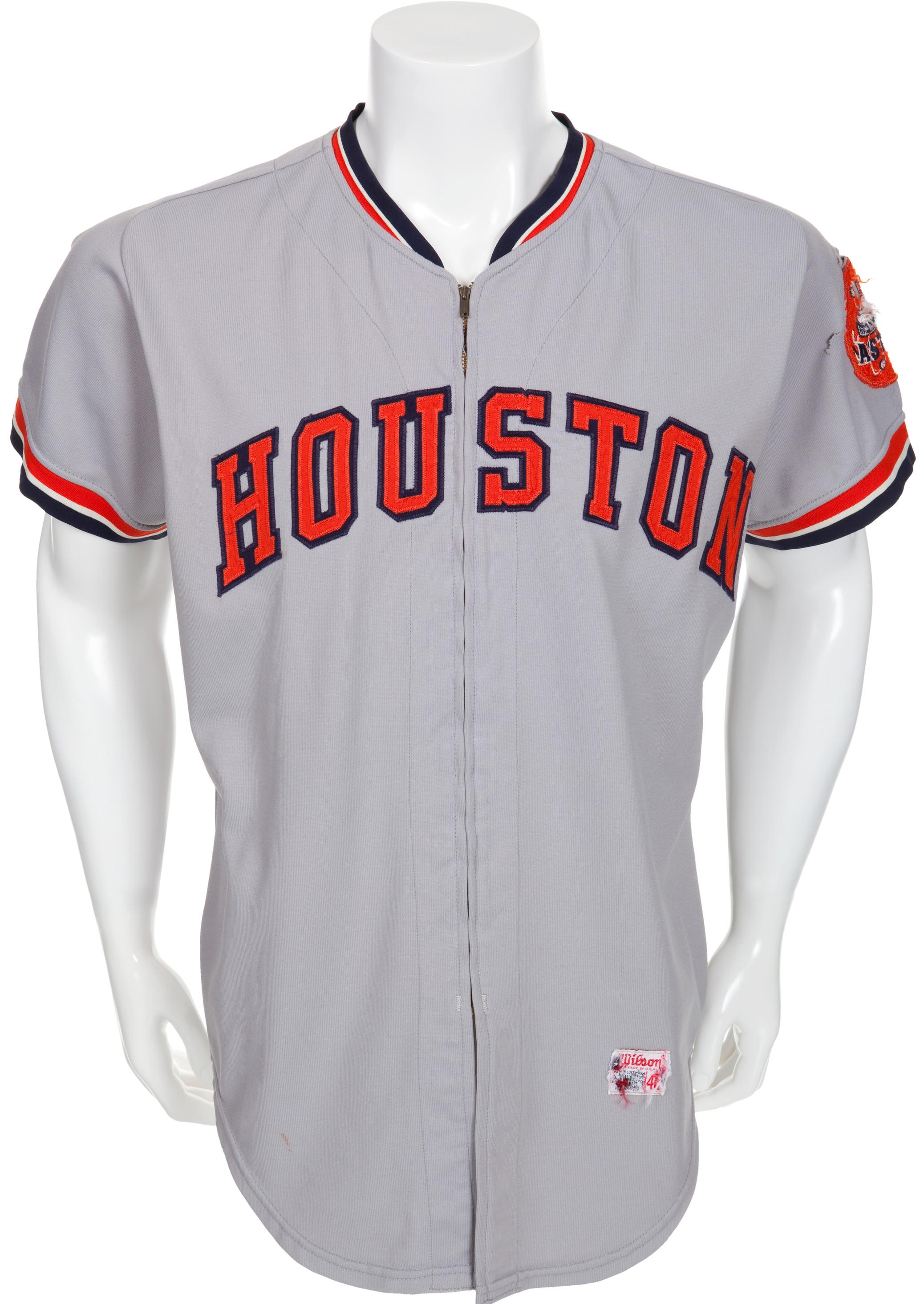 Lot Detail - 1975 Bob Watson Houston Astros Game-Used Home Jersey (One  Millionth Run Scored In MLB History Season • 50/50 Chance)