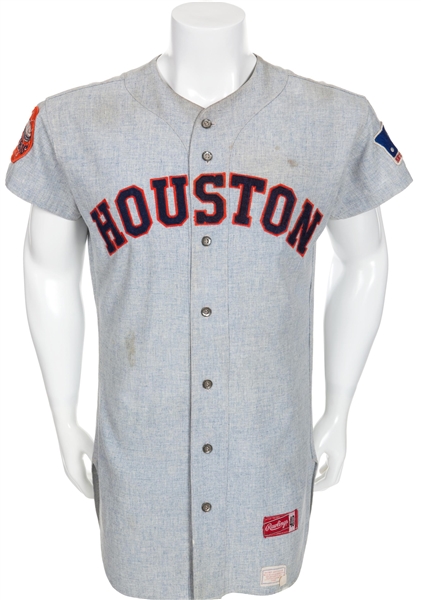 Jimmy Wynn Rare Game Used/Worn 1969 Houston Astros Jersey MEARS 8.5!