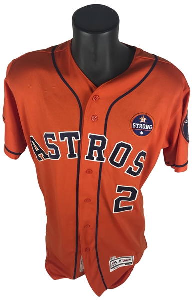 Alex Bregman Game Worn 2017 Houston Astros Jersey from 9/22 Game vs. LAA (Photo Matched)(MLB)