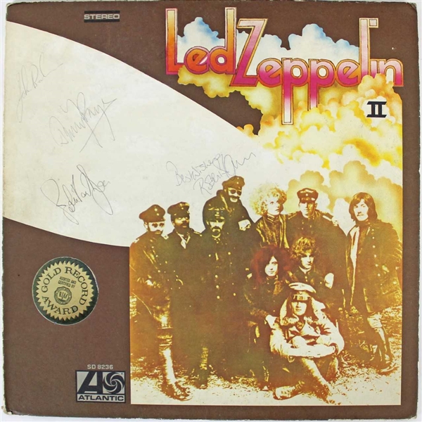Zeppelin Treasure: "Led Zeppelin II" Group Signed Album w/ Bonham, Page, Plant & Jones! (Beckett/BAS)