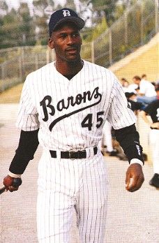 Movie Baseball Jersey Birmingham Barons #45 Michael Jordan Grey