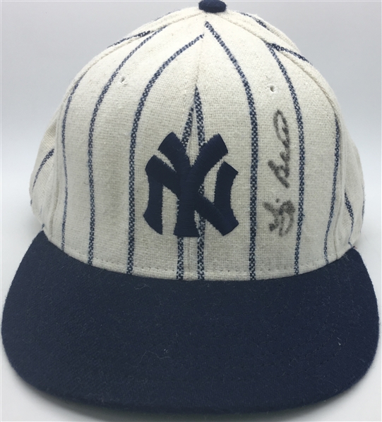 Yogi Berra Signed Vintage Style Yankees Hat (Beckett)