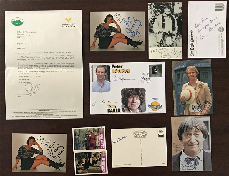 Lot of Eleven (11) Dr. Who Signed Items w/ Baker, Bryant & Others! (Beckett/BAS Guaranteed)