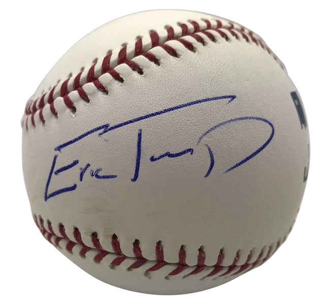 Eric Trump Rare Single Signed OML Baseball (Beckett/BAS Guaranteed)