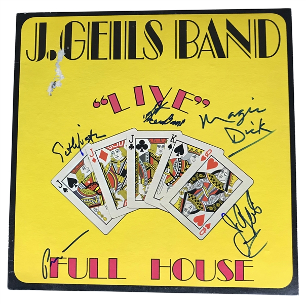 J. Geils Band Signed Album w/ 5 Signatures (Beckett/BAS Guaranteed)