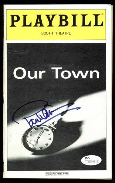 Paul Newman Rare Signed "Our Town" Playbill (JSA)