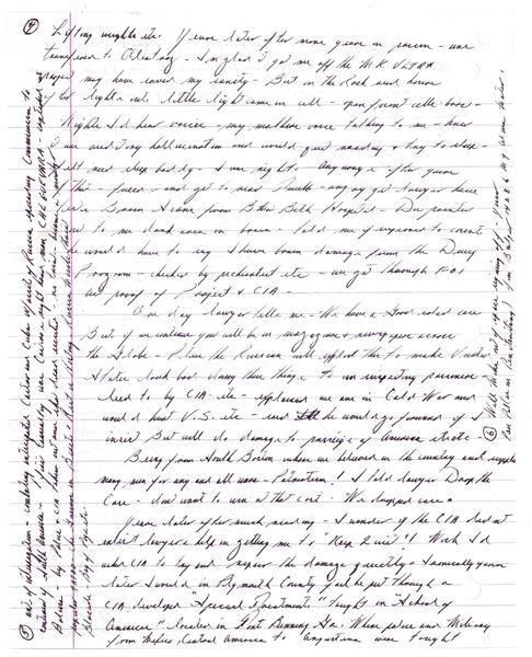 Whitey Bulger Signed & Hand Written Letter (JSA)