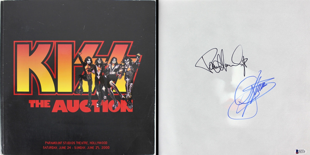 Gene Simmons & Paul Stanley Dual-Signed KISS: The Auction Book (BAS/Beckett)