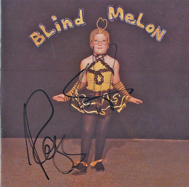 Blind Melon: Shannon Hoon & Rogers Stevens Dual Signed Debut CD Booklet (Beckett/BAS Guaranteed)