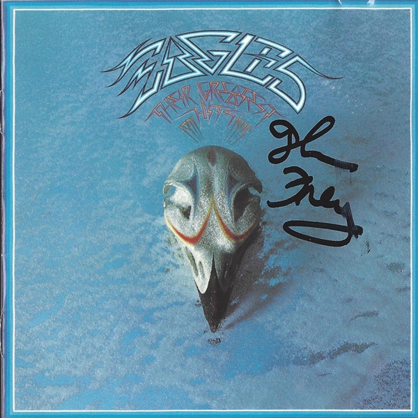 The Eagles: Glenn Frey Rare In-Person Signed CD Booklet (Beckett/BAS Guaranteed)