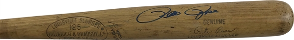 Pete Rose Signed & Game Used 1965-1968 Baseball Bat PSA/DNA GU 9.5!