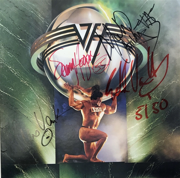 Van Halen Vintage Group Signed "5150" Album w/ 4 Signatures! (REAL/Epperson)