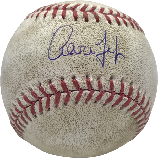 Aaron Judge Signed & Game Used 2017 OML Baseball During Historic ROY Season! (MLB & PSA/DNA)