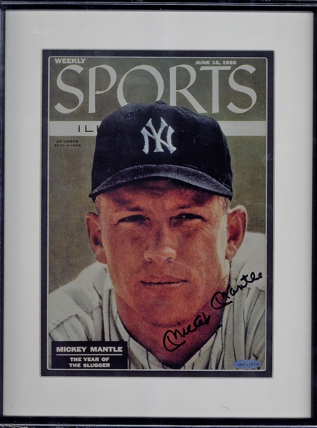 Mickey Mantle Near-Mint Signed 1956 Sports Illustrated Magazine (Upper Deck)