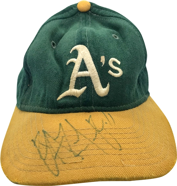 Eazy-E Rare Vintage Signed Oakland As Fitted Baseball Cap (Beckett/BAS)