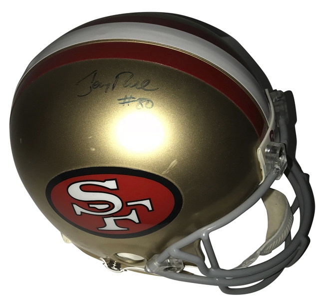 Jerry Rice Signed PROLINE 49ers Helmet (Beckett/BAS Guaranteed)