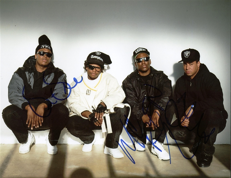 N.W.A. Multi-Signed Photo w/ 3 Signatures (BAS/Beckett Guaranteed)