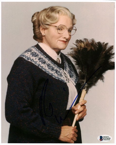 Robin Williams Signed 8" x 10" Color "Mrs. Doubtfire" Photograph (Beckett/BAS)