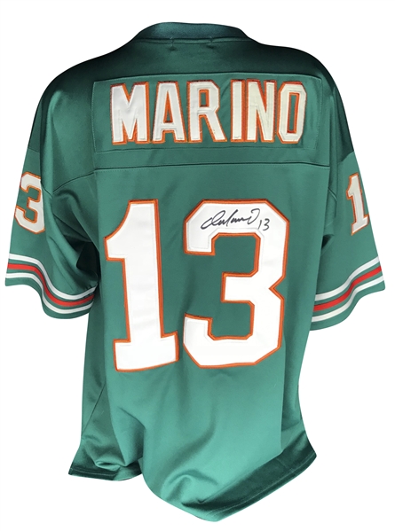 Dan Marino Signed Mitchell & Ness Throwbacks Dolphins Jersey (Beckett/BAS Guaranteed)