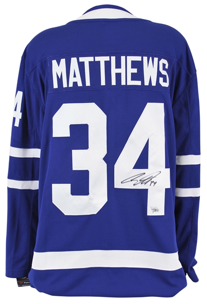 Auston Matthews Signed Toronto Maple Leafs Blue Jersey (Fanatics)