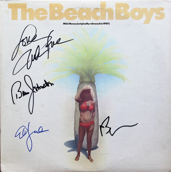The Beach Boys Group Signed "Wild Honey" Record Album (Beckett/BAS Guaranteed)