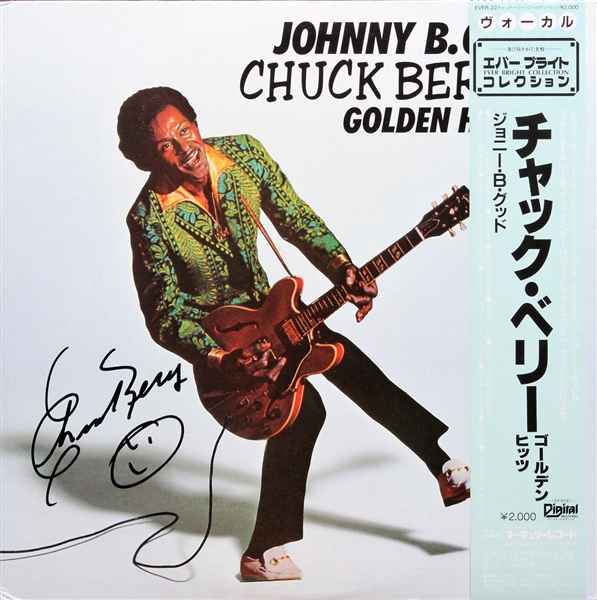 Chuck Berry Signed "Golden Hits" Japanese Record Album (Beckett/BAS Guaranteed)