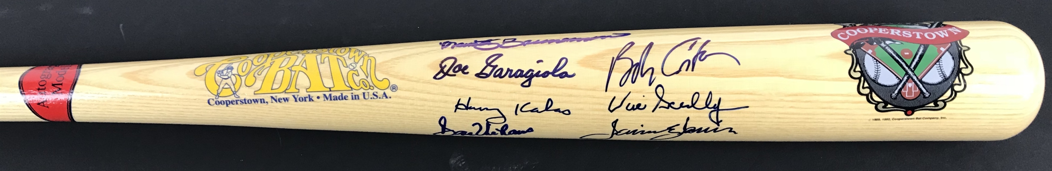 Legendary MLB Announcers Signed Cooperstown Bat w/Scully, Kalas, Costas, etc. (Beckett/BAS Guaranteed)