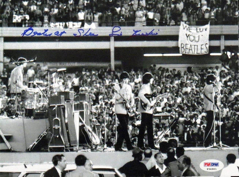 The Beatles: Sid Bernstein Signed Beatles At Shea Stadium 8" x 10" Photo (PSA/DNA)