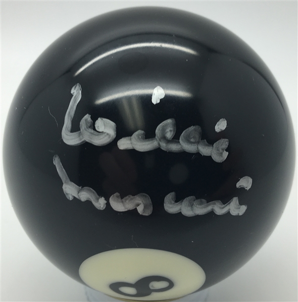 Willie Mosconi Signed Billiards #8 Ball (JSA)