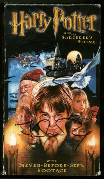 J.K. Rowling & Chris Columbus Rare Dual-Signed "Harry Potter & the Sorcerers Stone" VHS (Beckett/BAS)