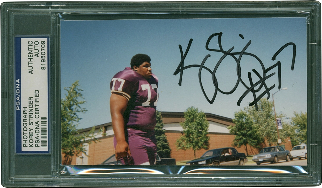 Korey Stringer Rare Signed 3.5" x 5.5" Vikings Photograph (PSA/DNA Encapsulated)