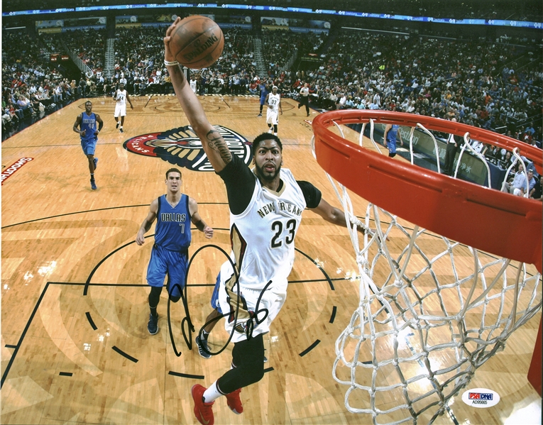 Anthony Davis Signed 11" x 14" Photograph (PSA/DNA)