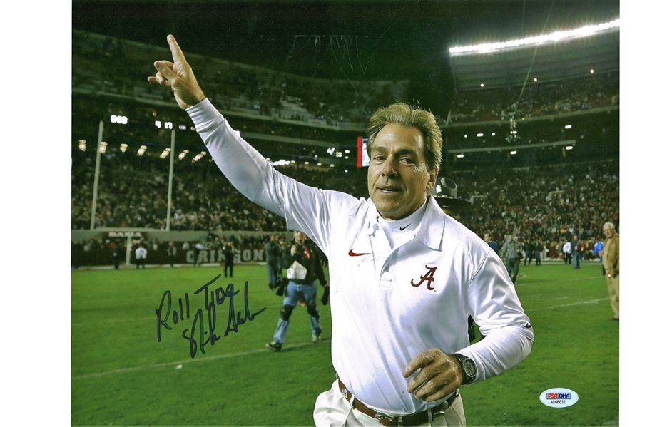 Nick Saban "Roll Tide" Signed 11" x 14" Photograph (PSA/DNA)