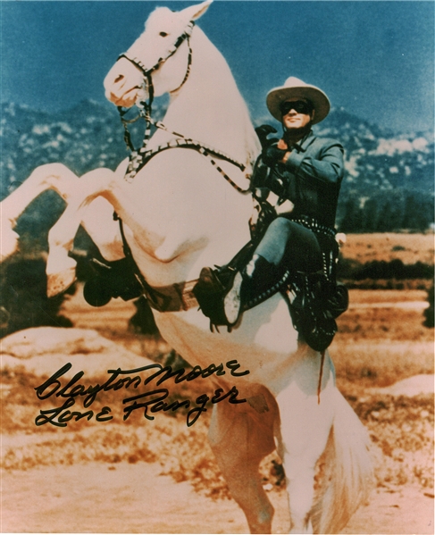 Lone Ranger: Clayton Moore Signed 8" x 10" Photograph (Beckett/BAS Guaranteed)