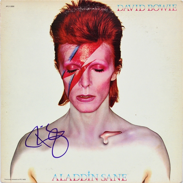 David Bowie Signed "Aladdin Sane" Record Album (PSA/DNA)