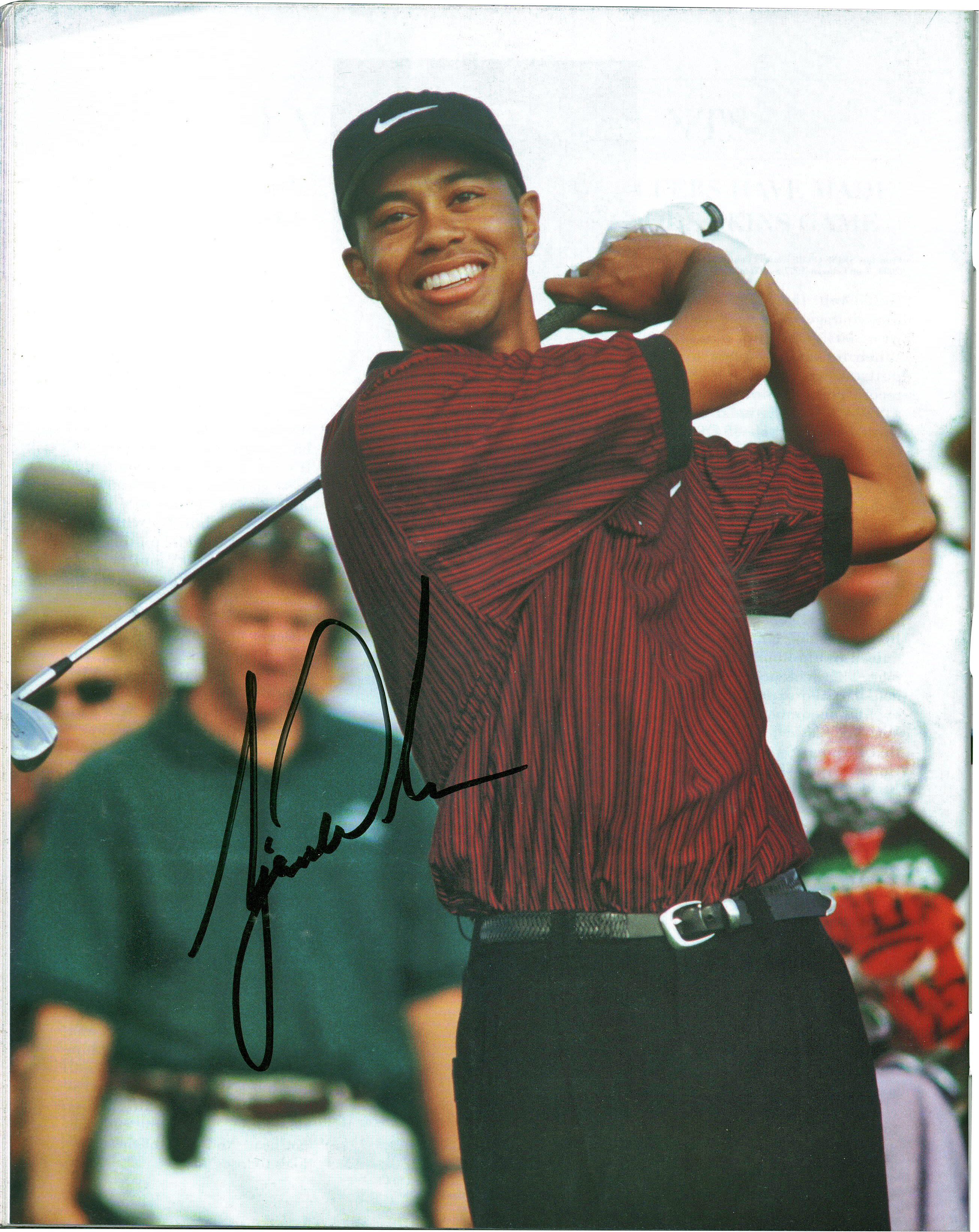 Lot Detail - Tiger Woods Signed 8.5