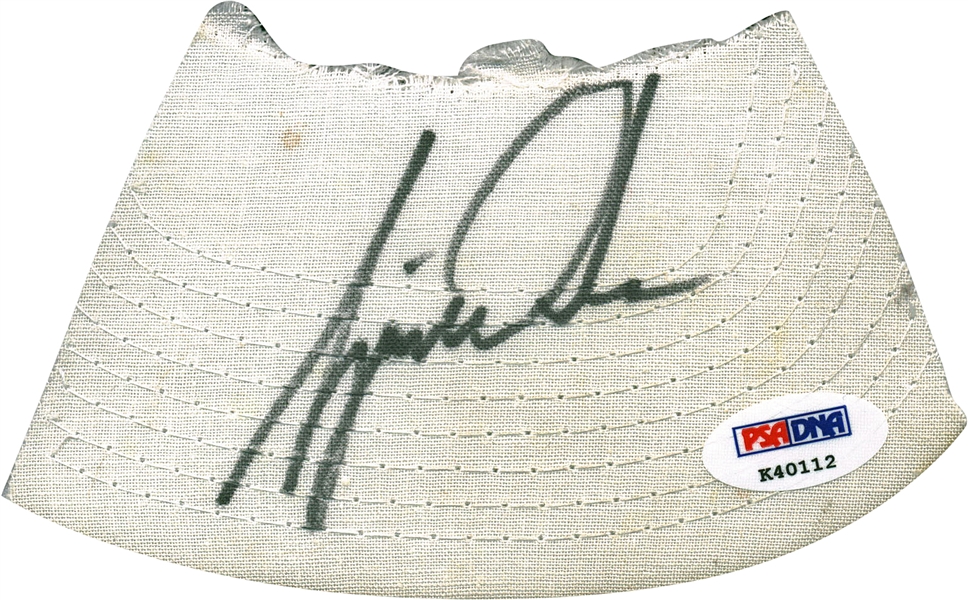 Tiger Woods Vintage Signed Hat Brim Cut (PSA/DNA)