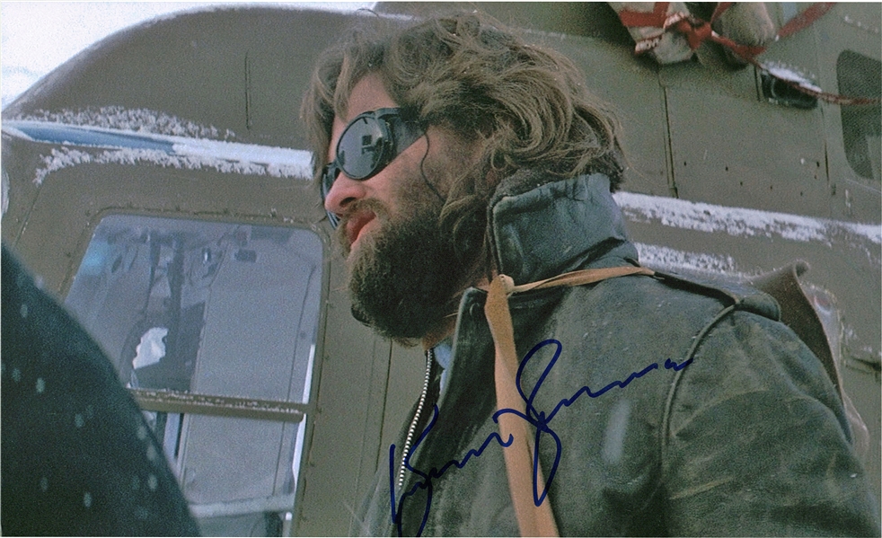 The Thing: Kurt Russell Signed 11" x 14" Photograph (Beckett/BAS Guaranteed)