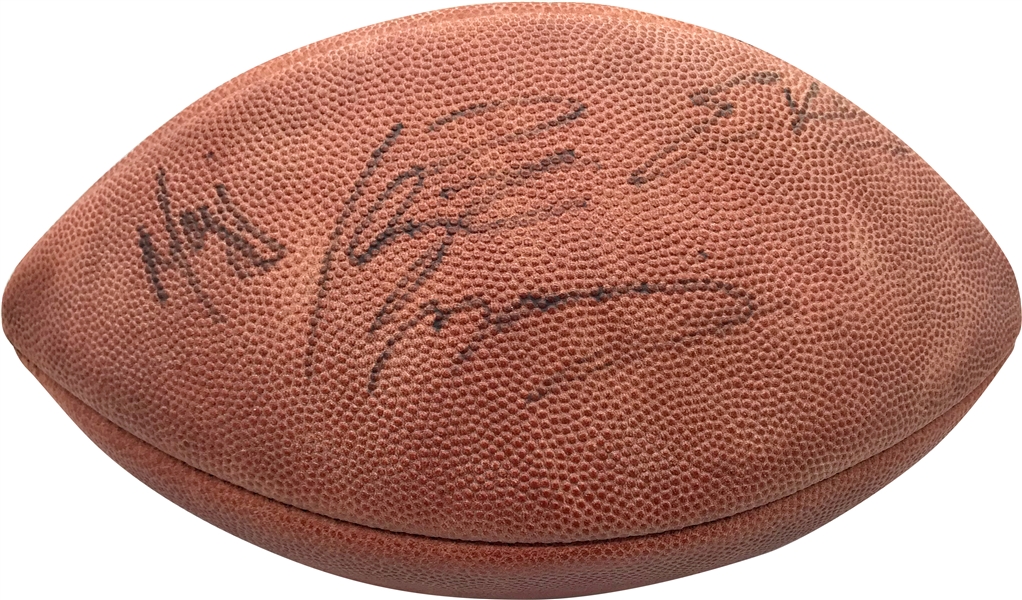 Colts Legends: Peyton Manning, Edgerrin James & Marvin Harrison Signed NFL Football (Beckett/BAS Guaranteed)