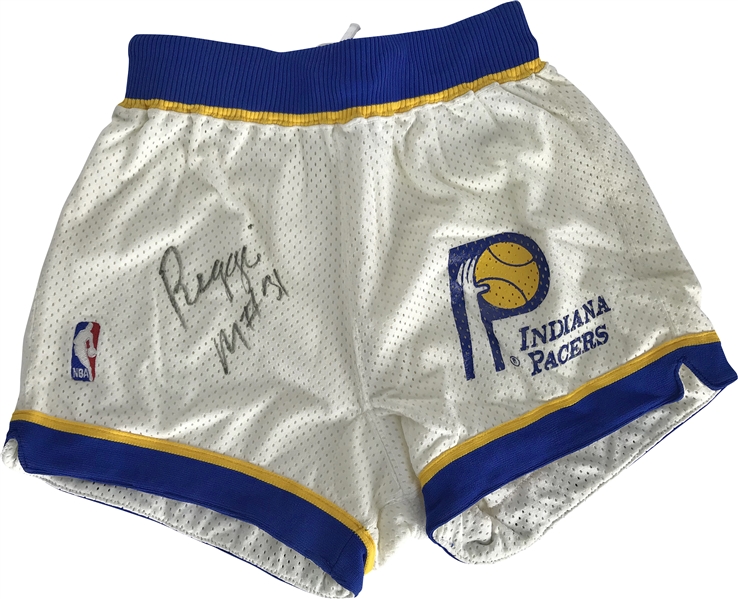 Reggie Miller RARE Vintage Signed Pacers Game-Ready Shorts (Beckett/BAS Guaranteed)