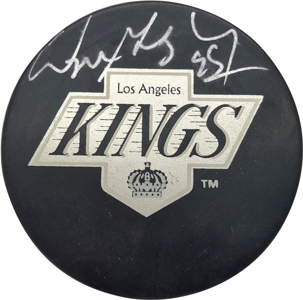 Wayne Gretzky Signed LA Kings Hockey Puck (Upper Deck)