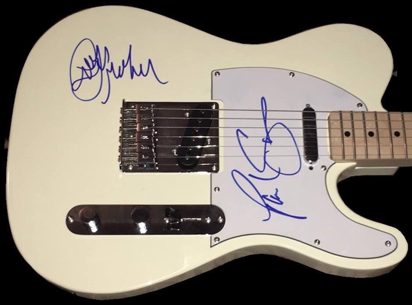 Rare Paul Simon & Art Garfunkel Dual Signed Fender Squier Telecaster Guitar (BAS/Beckett Guaranteed)